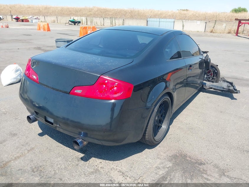 2005 Infiniti G35 VIN JNKCV54E75M415767 IAAI salvage auction — RIGHT FRONT, Salvage (California), sold $600 on 2026-07-30 (photo 4)