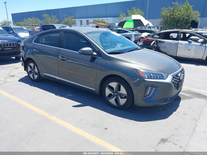 2021 Hyundai Ioniq VIN KMHC85LC4MU260775 IAAI salvage auction — RIGHT REAR, Salvage (California), sold $4,000 on 2026-07-27 (photo 1)