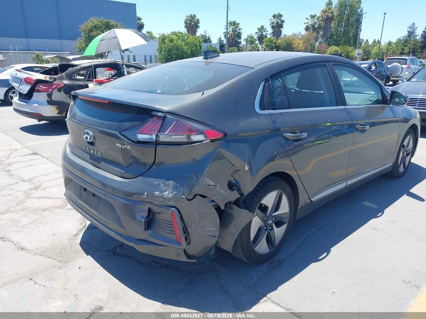 2021 Hyundai Ioniq VIN KMHC85LC4MU260775 IAAI salvage auction — RIGHT REAR, Salvage (California), sold $4,000 on 2026-07-27 (photo 6)