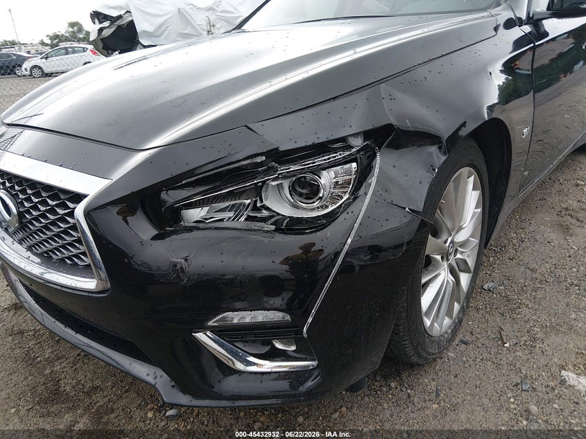 2019 Infiniti Q50 VIN JN1EV7AR8KM558352 IAAI salvage auction — LEFT FRONT, Salvage (Ohio), sold $2,950 on 2026-07-28 (photo 6)