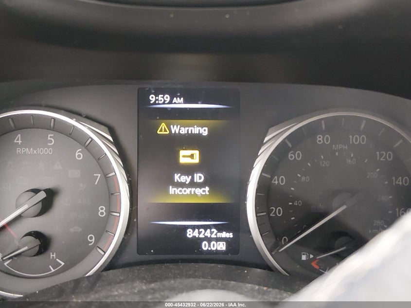2019 Infiniti Q50 VIN JN1EV7AR8KM558352 IAAI salvage auction — LEFT FRONT, Salvage (Ohio), sold $2,950 on 2026-07-28 (photo 7)