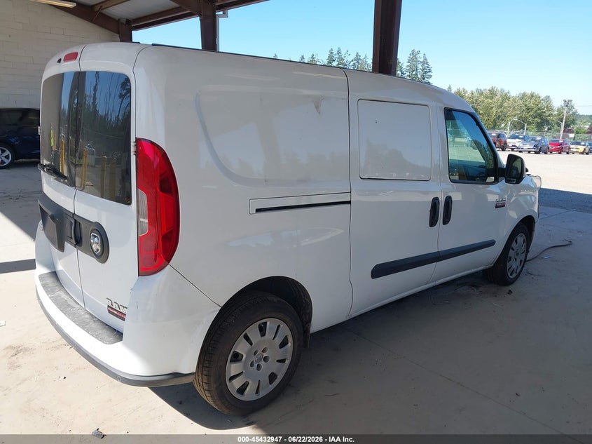 2018 Ram Promaster city VIN ZFBERFBB7J6J46989 IAAI salvage auction — FRONT END, Bill Of Sale (Washington), sold $1,750 on 2026-07-22 (photo 4)