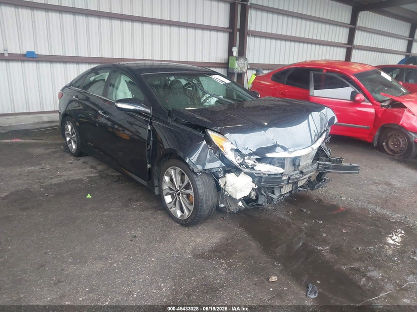 2014 Hyundai Sonata VIN 5NPEC4AC7EH889452 IAAI salvage auction — FRONT END, Rebuildable (Florida), sold $525 on 2026-07-14 (photo 1)