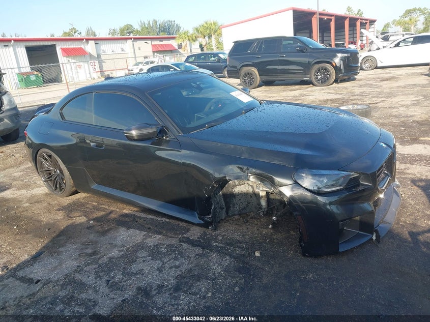 2024 BMW M2 VIN 3MF13DM02R8D80598 IAAI salvage auction — RIGHT SIDE, Salvage Title, sold $29,600 on 2026-07-30 (photo 1)