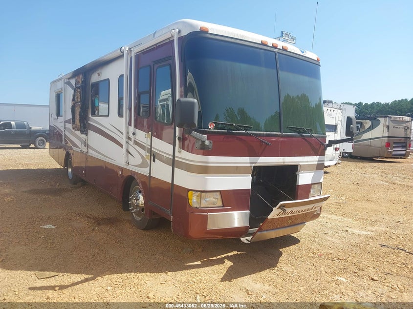 2002 Roadmaster rail Executive VIN 1RF12021521015989 IAAI salvage auction — BURN, Salvage (Georgia), sold $0 on 2026-10-04 (photo 1)