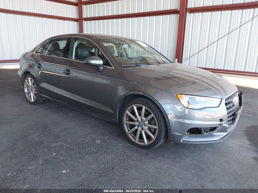 2015 Audi A3 VIN WAUCCGFFXF1001343 IAAI salvage auction — FRONT END, Wait Title, sold $1,125 on 2026-08-25 (photo 1)
