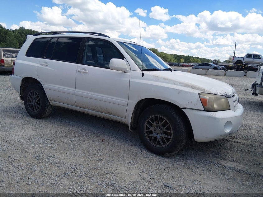 2007 Toyota Highlander VIN JTEGP21A970141054 IAAI salvage auction — NORMAL WEAR, Original (Ohio), sold $1,150 on 2026-07-29 (photo 1)