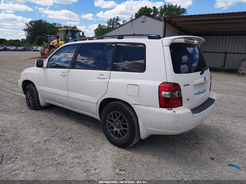 2007 Toyota Highlander VIN JTEGP21A970141054 IAAI salvage auction — NORMAL WEAR, Original (Ohio), sold $1,150 on 2026-07-29 (photo 3)