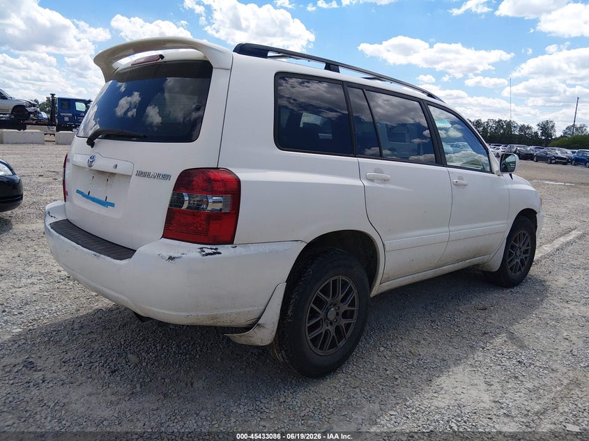 2007 Toyota Highlander VIN JTEGP21A970141054 IAAI salvage auction — NORMAL WEAR, Original (Ohio), sold $1,150 on 2026-07-29 (photo 4)