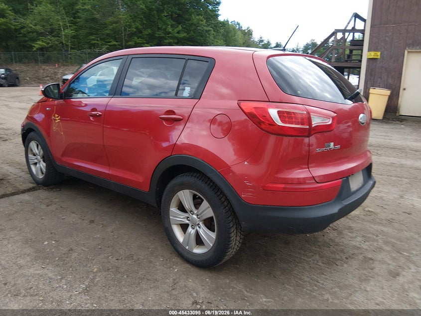 2013 Kia Sportage VIN KNDPBCA23D7423307 IAAI salvage auction — UNKNOWN, Salvage (Vermont), sold $1,250 on 2026-08-01 (photo 3)
