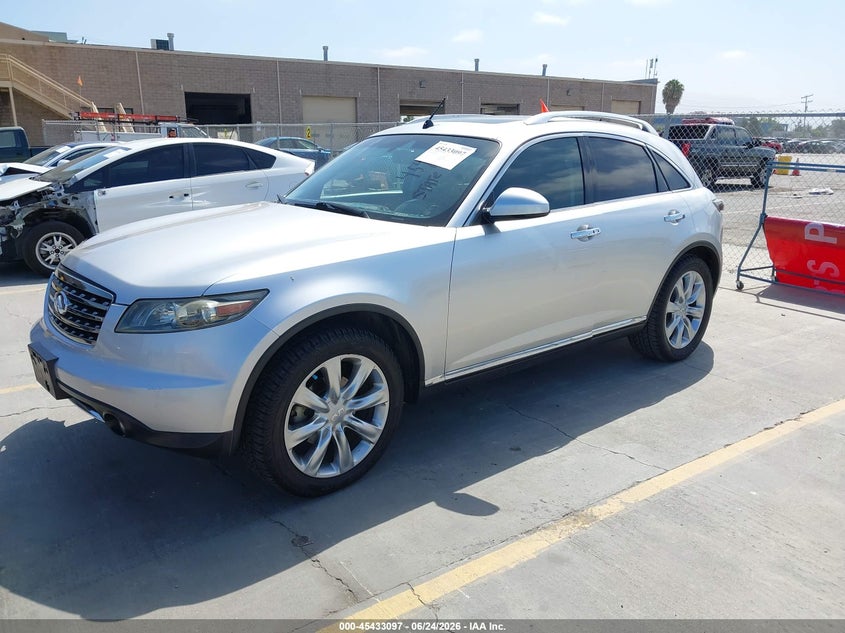 2007 Infiniti Fx VIN JNRBS08W87X400191 IAAI salvage auction — RIGHT FRONT, Salvage (California), sold $1,575 on 2026-07-06 (photo 2)