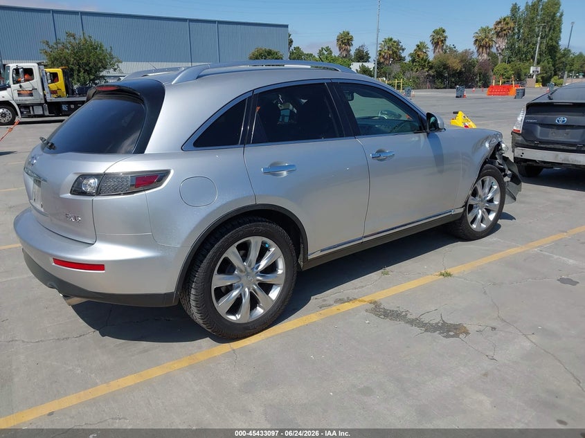 2007 Infiniti Fx VIN JNRBS08W87X400191 IAAI salvage auction — RIGHT FRONT, Salvage (California), sold $1,575 on 2026-07-06 (photo 4)