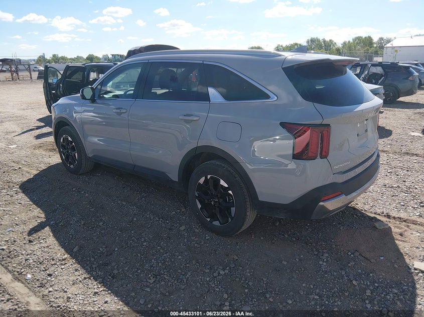2025 Kia Sorento VIN 5XYRLDJC9SG326519 IAAI salvage auction — FRONT END, Salvage (Montana), sold $11,600 on 2026-08-28 (photo 3)