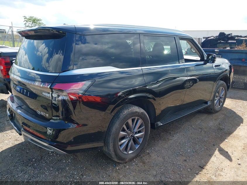 2025 Infiniti Qx80 VIN JN8AZ3AB8S9404789 IAAI salvage auction — FRONT END, Salvage Title, sold $30,650 on 2026-08-31 (photo 4)