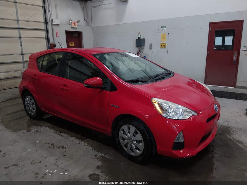 2014 Toyota Prius c VIN JTDKDTB30E1571544 IAAI salvage auction — RIGHT REAR, Salvage (Idaho), sold $2,200 on 2026-07-10 (photo 1)