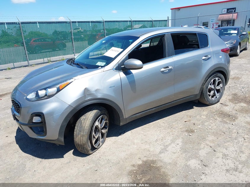 2020 Kia Sportage VIN KNDPMCAC9L7730451 IAAI salvage auction — THEFT, Salvage Title, sold $2,350 on 2026-07-28 (photo 2)