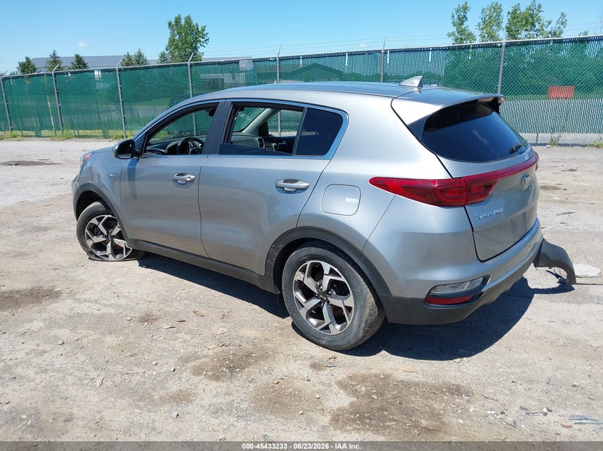 2020 Kia Sportage VIN KNDPMCAC9L7730451 IAAI salvage auction — THEFT, Salvage Title, sold $2,350 on 2026-07-28 (photo 3)