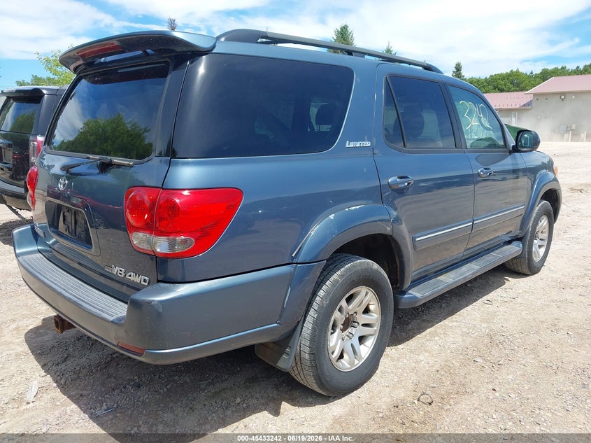 2006 Toyota Sequoia VIN 5TDBT48A76S262544 IAAI salvage auction — NORMAL WEAR, Clear-Endorsement (Wisconsin), sold $775 on 2026-07-29 (photo 4)