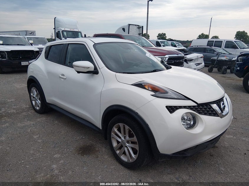 2015 Nissan Juke VIN JN8AF5MV4FT559004 IAAI salvage auction — LEFT FRONT, Salvage Title, sold $600 on 2026-07-22 (photo 1)