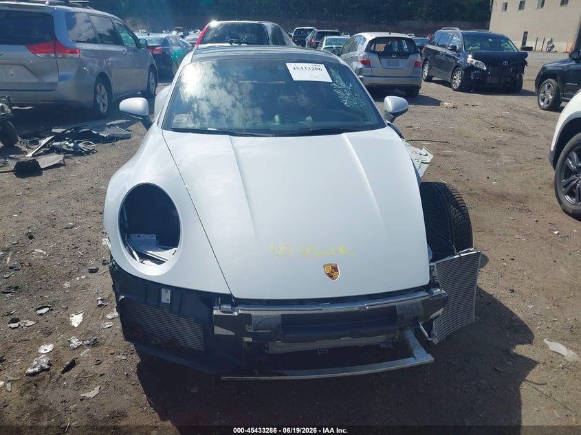 2023 Porsche 911 VIN WP0AB2A98PS220461 IAAI salvage auction — FRONT & REAR, Salvage (North Carolina), sold $62,500 on 2026-07-10 (photo 6)