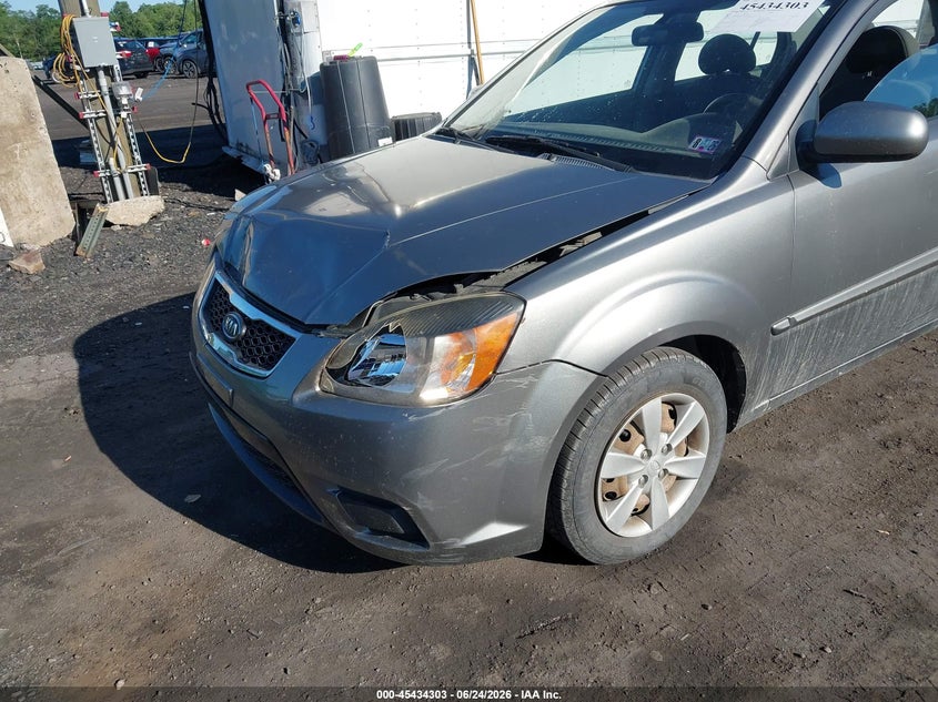 2011 Kia Rio VIN KNADH4A3XB6912013 IAAI salvage auction — FRONT END, Salvage (Pennsylvania), sold $225 on 2026-07-14 (photo 6)