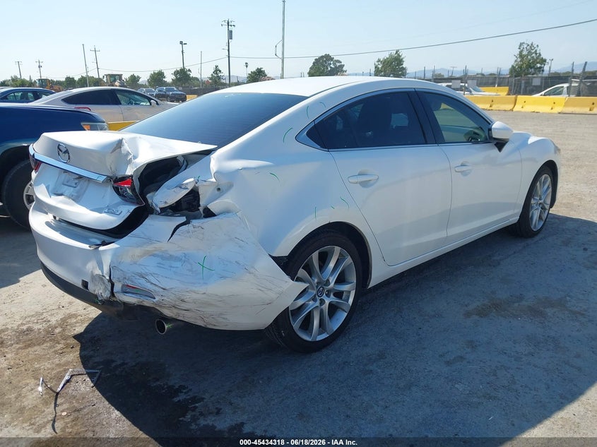 2014 Mazda 6 VIN JM1GJ1V65E1152288 IAAI salvage auction — REAR END, Salvage Title, sold $1,950 on 2026-07-16 (photo 4)