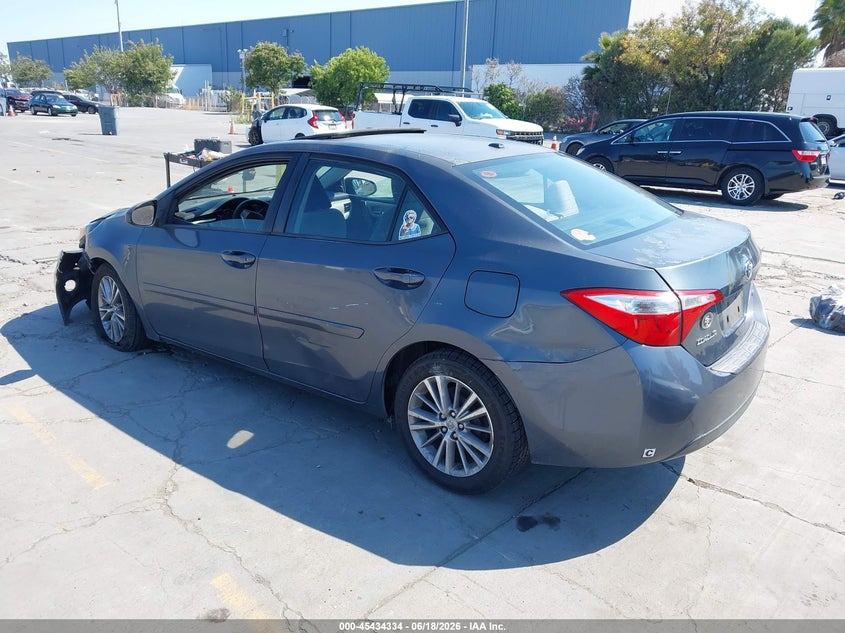 2014 Toyota Corolla VIN 5YFBURHE2EP016831 IAAI salvage auction — NORMAL WEAR, Salvage (California), sold $2,000 on 2026-07-29 (photo 3)