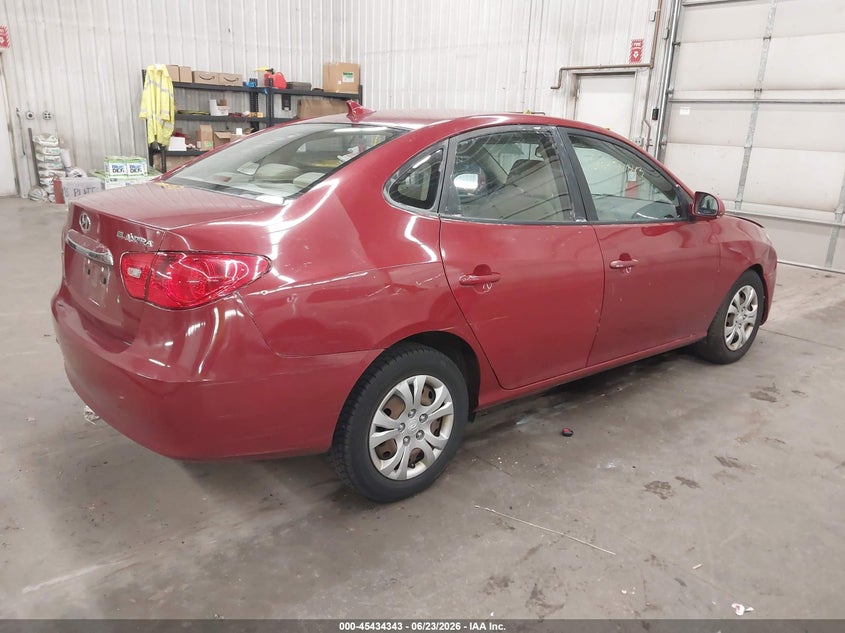 2010 Hyundai Elantra VIN KMHDU4AD1AU099027 IAAI salvage auction — FRONT END, Parts Only Bos (Minnesota), sold $350 on 2026-07-14 (photo 4)