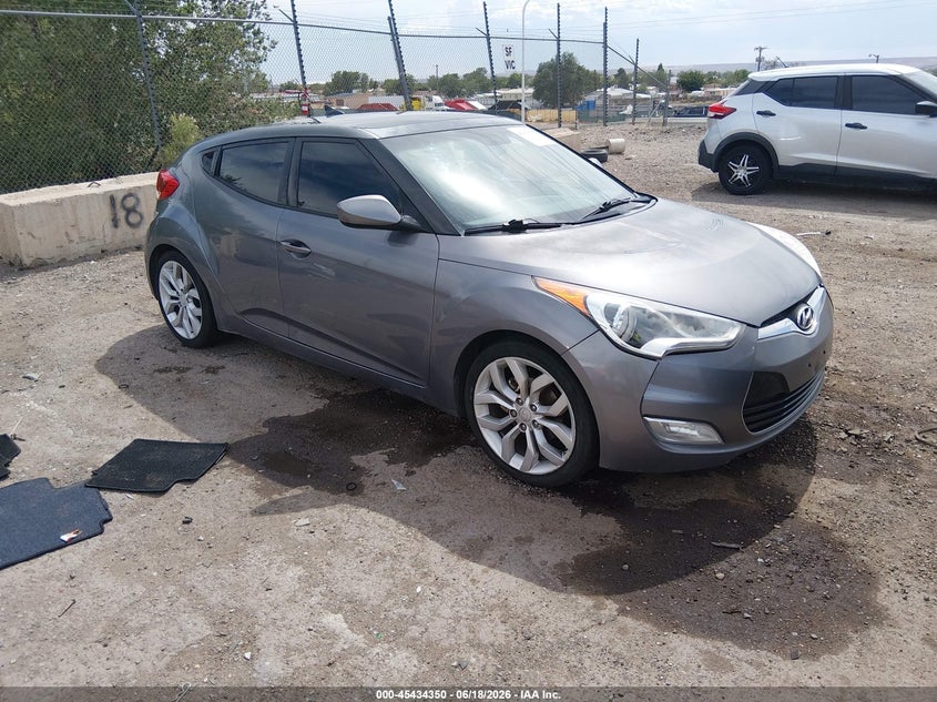 2012 Hyundai Veloster VIN KMHTC6AD9CU043365 IAAI salvage auction — NORMAL WEAR, Clear (New Mexico), sold $200 on 2026-07-29 (photo 1)