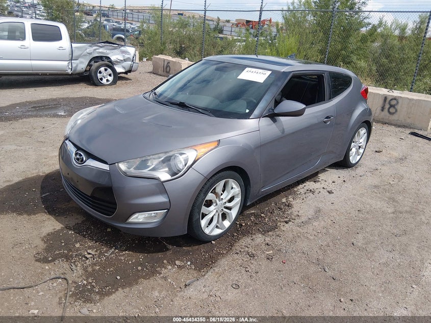 2012 Hyundai Veloster VIN KMHTC6AD9CU043365 IAAI salvage auction — NORMAL WEAR, Clear (New Mexico), sold $200 on 2026-07-29 (photo 2)