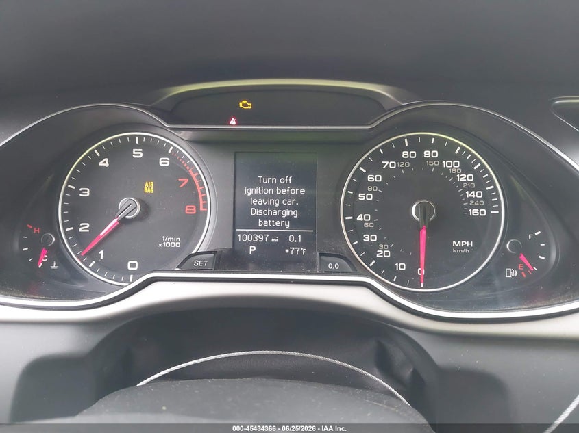 2013 Audi A4 VIN WAUBFAFL1DN034016 IAAI salvage auction — FRONT END, Salvage (Ohio), sold $1,100 on 2026-07-20 (photo 7)