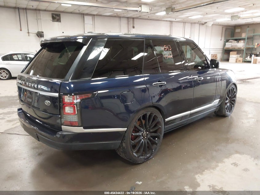2016 Land rover RANGE ROVER VIN SALGV2EF1GA292313 IAAI salvage auction — WATER/FLOOD, Salvage Title, sold $6,600 on 2026-10-06 (photo 4)