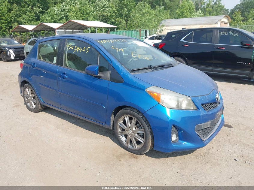 2013 Toyota Yaris VIN JTDKTUD30DD571479 IAAI salvage auction — LEFT FRONT, Salvage - 75% Or Less (Maryland), sold $2,100 on 2026-07-21 (photo 1)