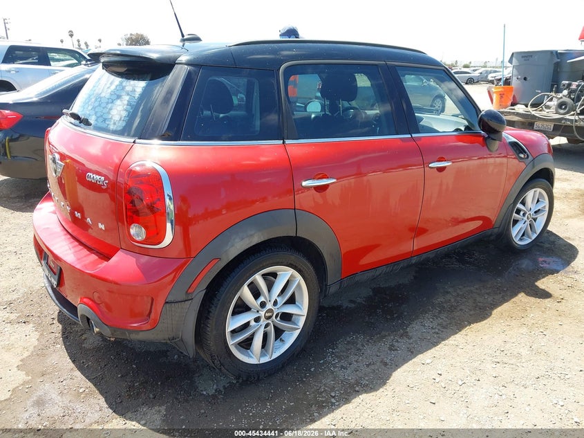 2014 Mini Countryman VIN WMWZC3C52EWP25608 IAAI salvage auction — NORMAL WEAR, Clear - Dealer Only (California), sold $375 on 2026-07-29 (photo 4)