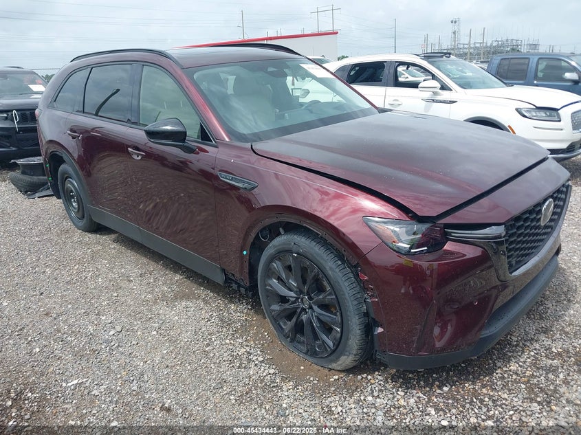 2025 Mazda Cx-90 VIN JM3KKCHD5S1250172 IAAI salvage auction — RIGHT FRONT, Salvage (Louisiana), sold $15,675 on 2026-07-22 (photo 1)