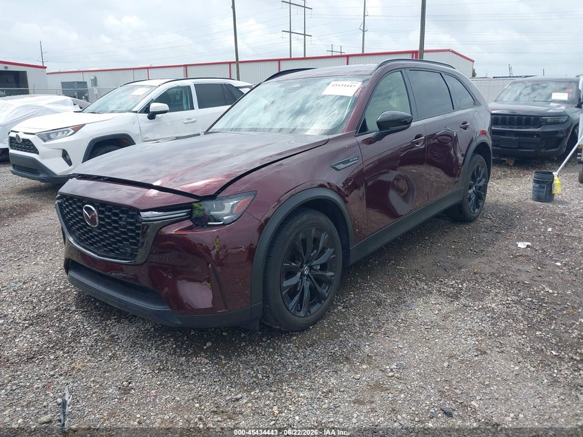 2025 Mazda Cx-90 VIN JM3KKCHD5S1250172 IAAI salvage auction — RIGHT FRONT, Salvage (Louisiana), sold $15,675 on 2026-07-22 (photo 2)