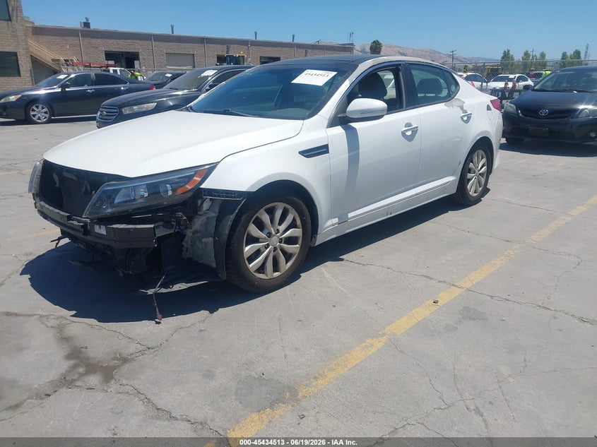 2014 Kia Optima VIN 5XXGN4A77EG331053 IAAI salvage auction — FRONT END, Salvage (California), sold $1,450 on 2026-07-06 (photo 2)
