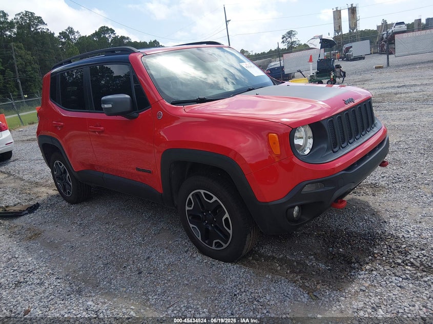 2016 Jeep Renegade VIN ZACCJBCT9GPC66102 IAAI salvage auction — WATER/FLOOD, Flood (Mississippi), sold $1,700 on 2026-07-17 (photo 1)