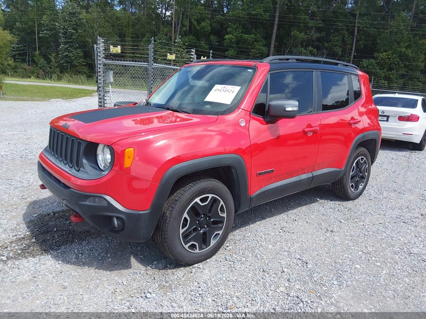 2016 Jeep Renegade VIN ZACCJBCT9GPC66102 IAAI salvage auction — WATER/FLOOD, Flood (Mississippi), sold $1,700 on 2026-07-17 (photo 2)