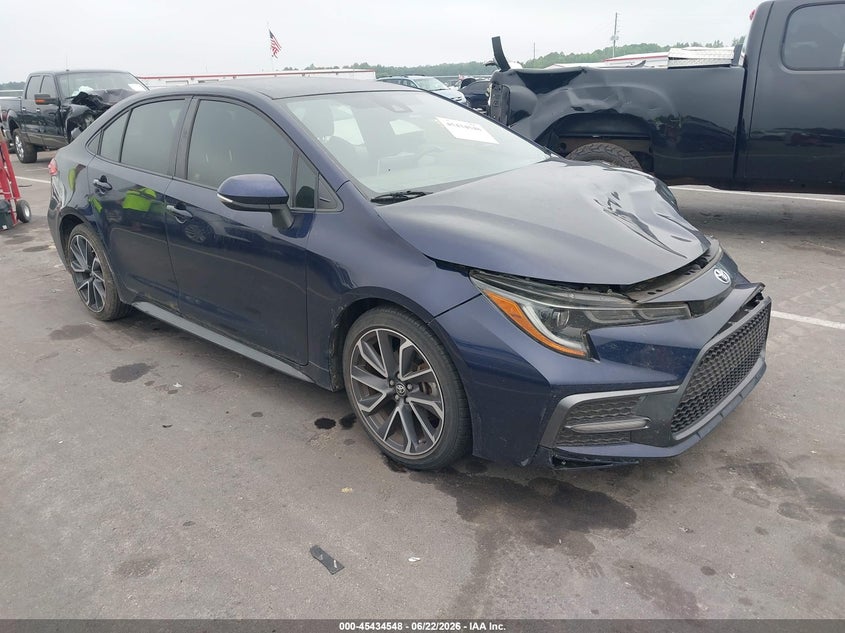 2020 Toyota Corolla VIN JTDS4RCE3LJ038006 IAAI salvage auction — LEFT FRONT, Salvage (North Carolina), sold $4,650 on 2026-07-10 (photo 1)