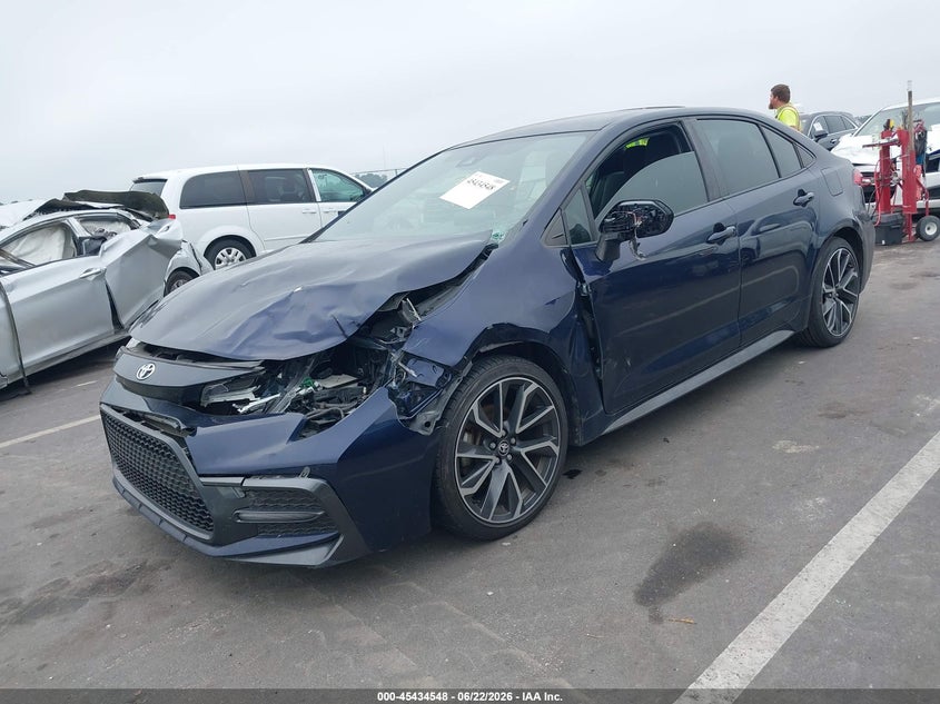 2020 Toyota Corolla VIN JTDS4RCE3LJ038006 IAAI salvage auction — LEFT FRONT, Salvage (North Carolina), sold $4,650 on 2026-07-10 (photo 2)