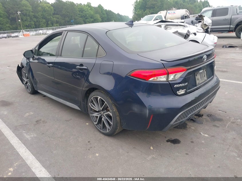 2020 Toyota Corolla VIN JTDS4RCE3LJ038006 IAAI salvage auction — LEFT FRONT, Salvage (North Carolina), sold $4,650 on 2026-07-10 (photo 3)