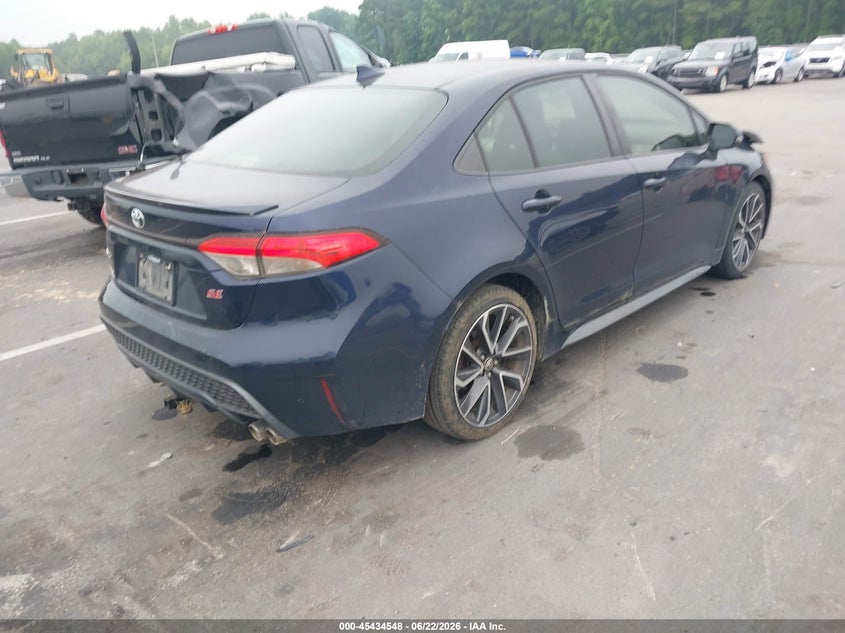 2020 Toyota Corolla VIN JTDS4RCE3LJ038006 IAAI salvage auction — LEFT FRONT, Salvage (North Carolina), sold $4,650 on 2026-07-10 (photo 4)