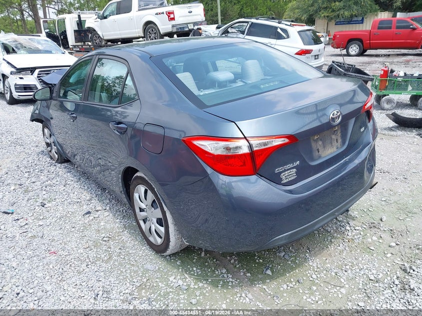 2014 Toyota Corolla VIN 5YFBURHE8EP166474 IAAI salvage auction — FRONT & REAR, Rebuildable (Florida), sold $325 on 2026-07-30 (photo 3)