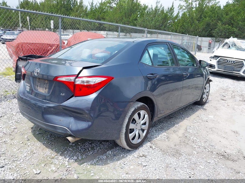 2014 Toyota Corolla VIN 5YFBURHE8EP166474 IAAI salvage auction — FRONT & REAR, Rebuildable (Florida), sold $325 on 2026-07-30 (photo 4)