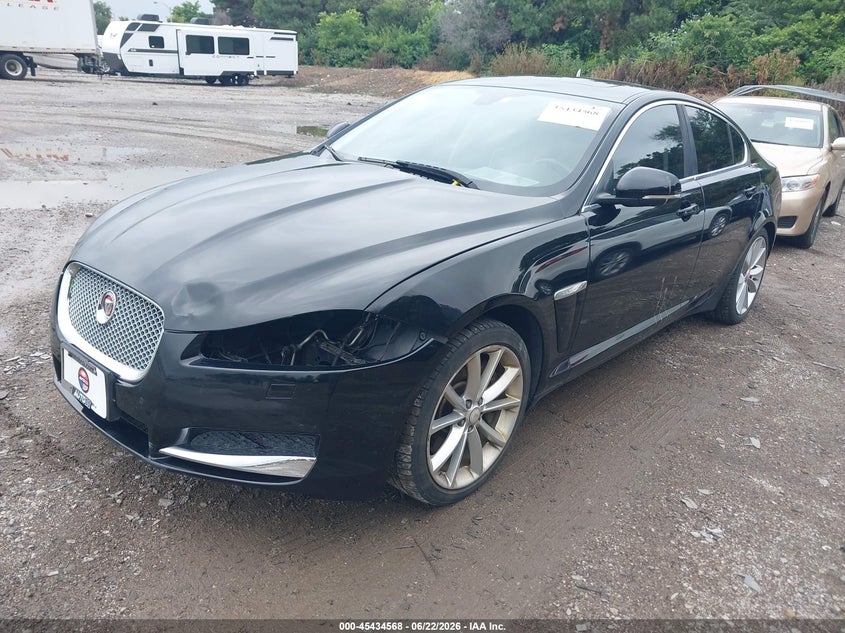 2015 Jaguar Xf VIN SAJWJ0FF6F8U73349 IAAI salvage auction — LEFT FRONT, Clear (Indiana), sold $2,650 on 2026-07-22 (photo 2)