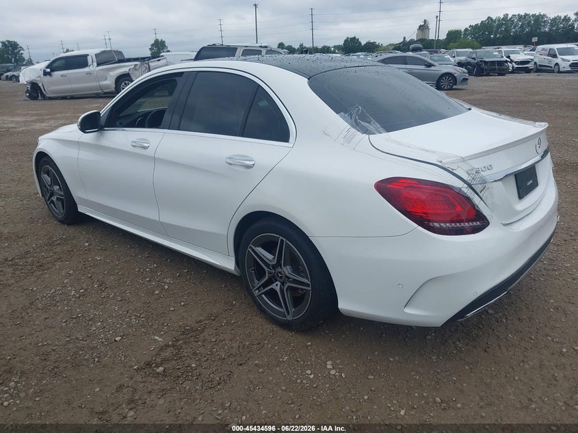2021 Mercedes-benz C-klasse VIN W1KWF8EB2MR647525 IAAI salvage auction — REAR END, Salvage (Ohio), sold $15,300 on 2026-07-11 (photo 3)