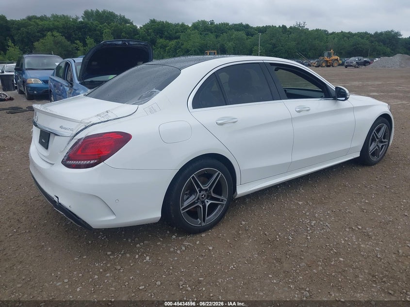 2021 Mercedes-benz C-klasse VIN W1KWF8EB2MR647525 IAAI salvage auction — REAR END, Salvage (Ohio), sold $15,300 on 2026-07-11 (photo 4)