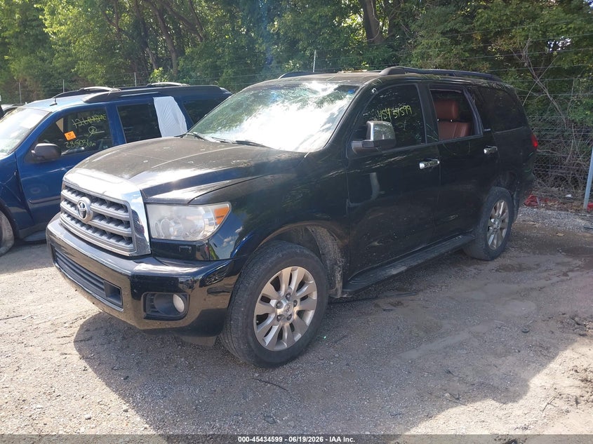 2014 Toyota Sequoia VIN 5TDDY5G12ES093503 IAAI salvage auction — STORM DAMAGE, Clear (Indiana), sold $4,400 on 2026-07-22 (photo 2)