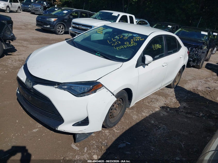 2019 Toyota Corolla VIN 5YFBURHE0KP866159 IAAI salvage auction — FRONT & REAR, Clear (Illinois), sold $3,350 on 2026-07-29 (photo 2)